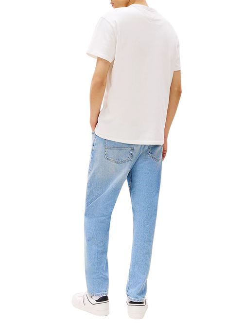 T-shirt bianca in cotone Tommy Jeans | DM0DM20322YBL